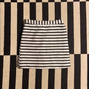 Express B/W Stripped Skirt
